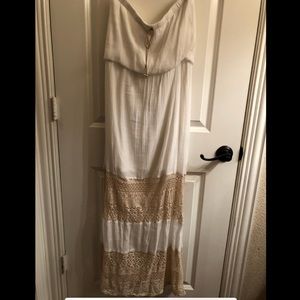 Strapless beach maxi dress